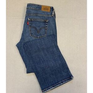 Y2K Levi's 545 Low Boot Cut Jeans Womens 4M Blue Denim Stretch Low Rise 2007